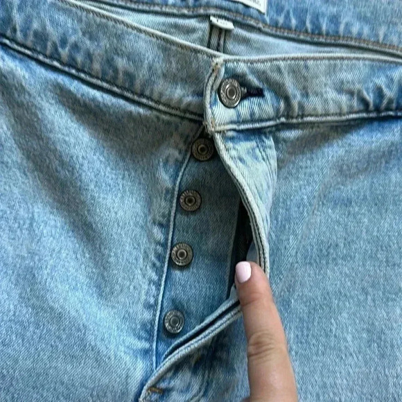 NWT Abercrombie & Fitch 7” Dad Shorts Curve Love High Rise Plus Sz 36/22 - Picture 5 of 10